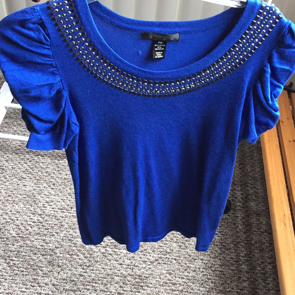 Royal blue shirt
